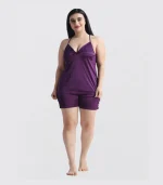 ৬-পিস নাইট ওয়্যার সেট (বেগুনি) - Image 7